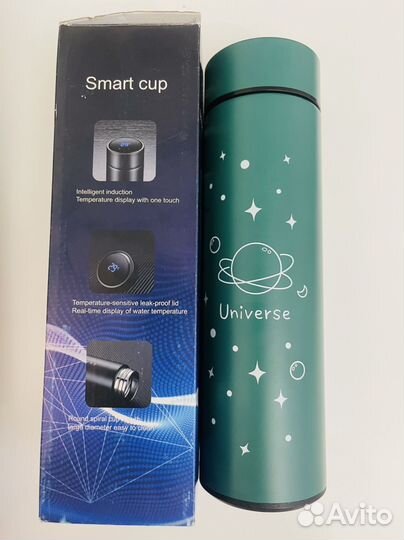 Термокружка термос universe космос с индик. новая