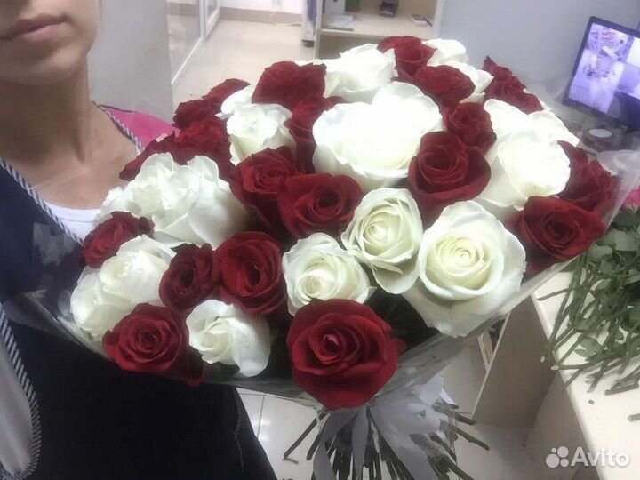 Цветы розы букет