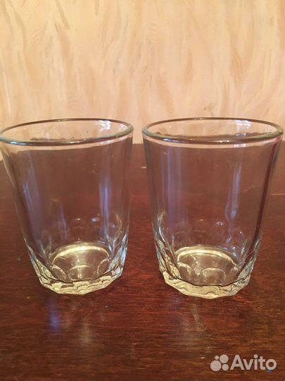Набор винтажных стаканов толстостенных 6 шт