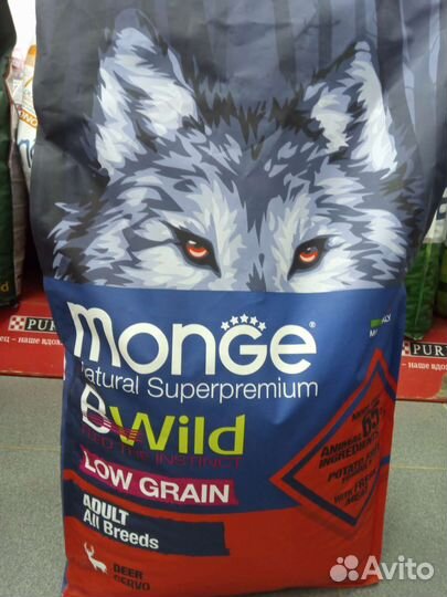 Monge BWild корм Монж для собак 12 кг олень