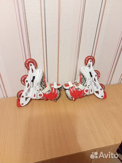 Роликовые коньки детские, размер стельки 16см