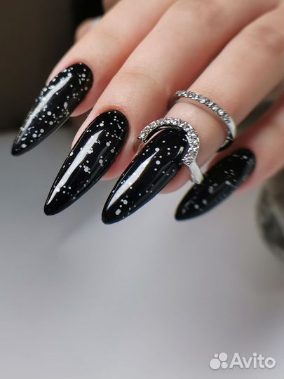 Маникюр, наращивание, укрепление, френч, градиент