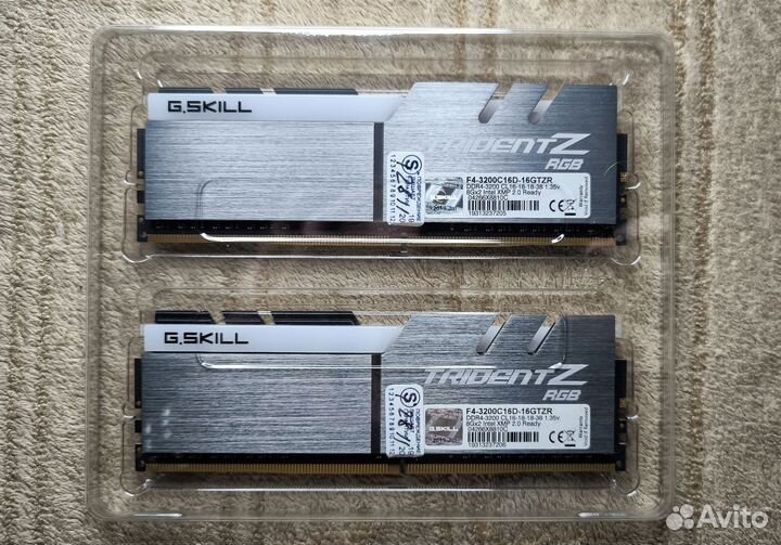 Оперативная память DDR4 G.skill trident Z RGB 16gb