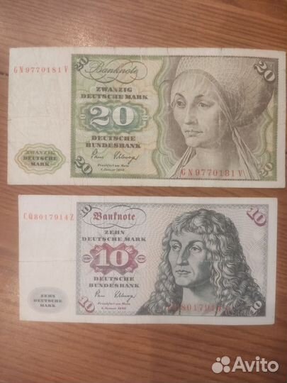 Немецкие марки 1970х годов