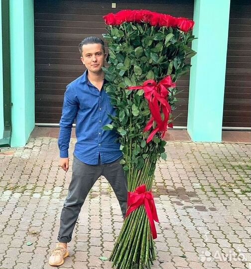 Высокие розы Доставка цветов