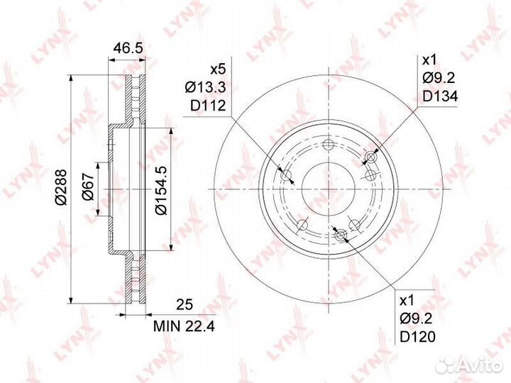 Диск тормозной mercedes W202/W203/W210/R170 2.0-3