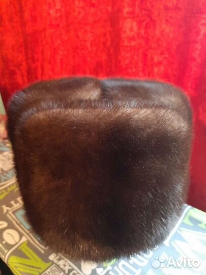 Норковая шапка мужская
