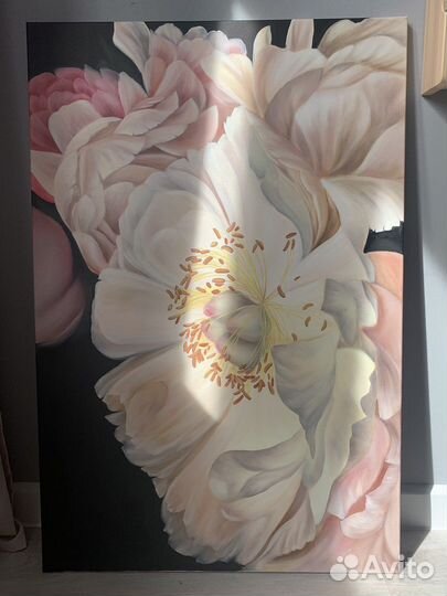 Интерьерная картина маслом «Пионы»