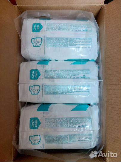 Памперсы 3-5 кг подгузники Pampers premium care 1