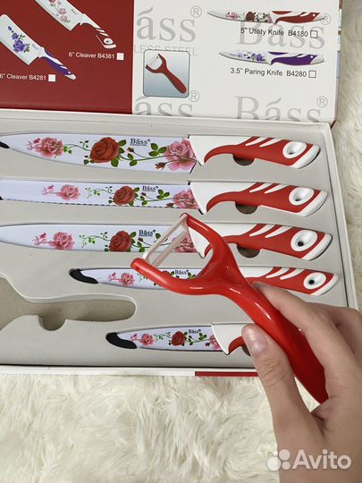 Подарочный набор ножей + овощечистка