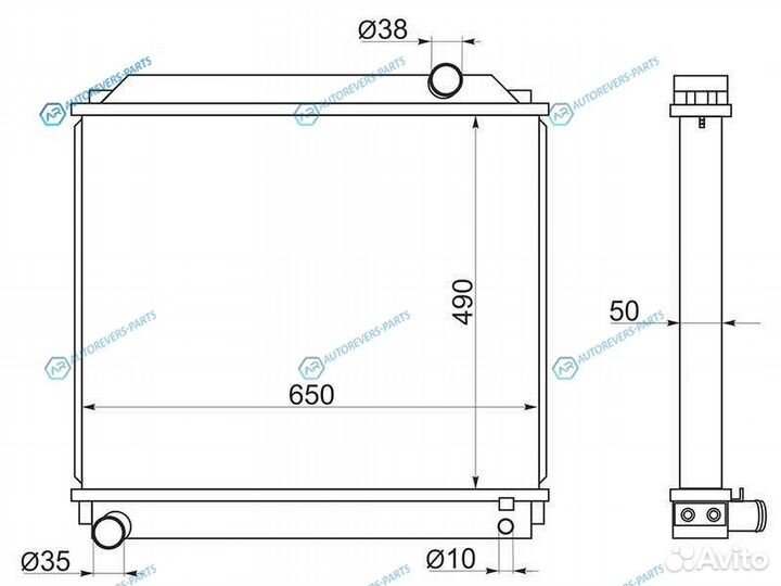 TY0060-2 Радиатор toyota dynatoyoace 97-02 15B-F B
