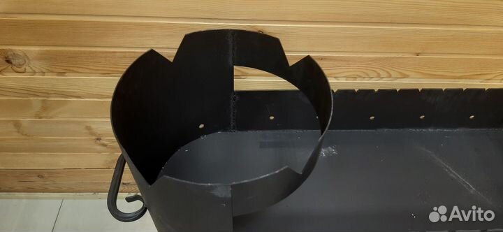 Мангал с печкой под казан