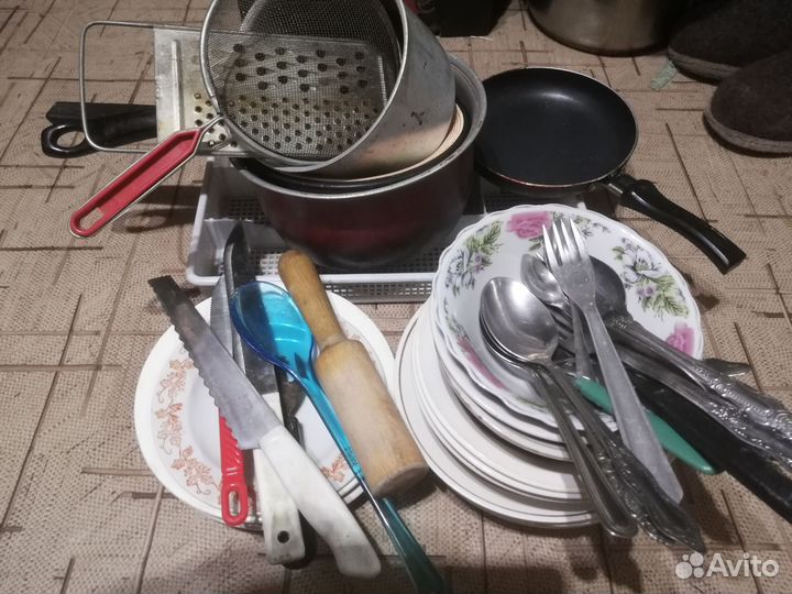 Пакетом посуда