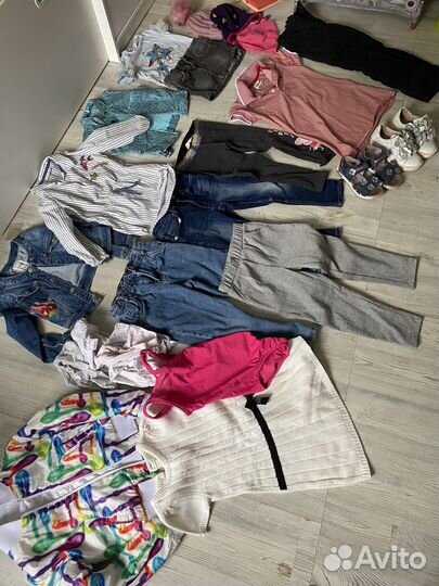 Вещи пакетом на девочку 104-110