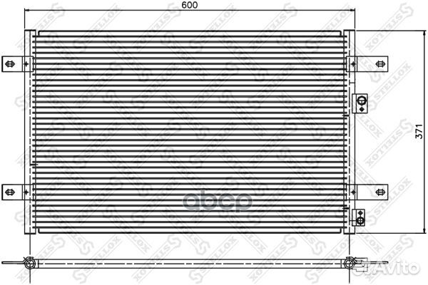 10-45310-SX радиатор кондиционера VW Sharan, F