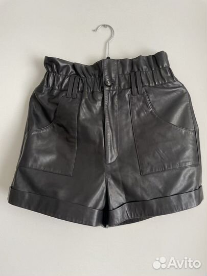 Шорты кожаные ba&sh новые