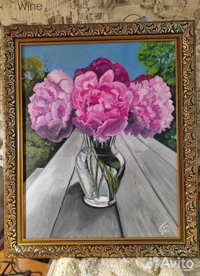 Картина маслом на холсте цветы