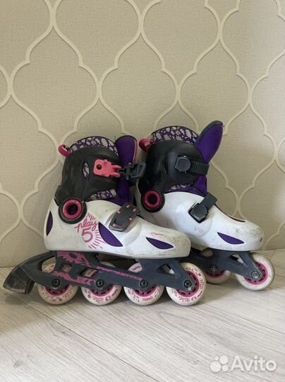 Роликовые коньки детские раздвижные 30-32