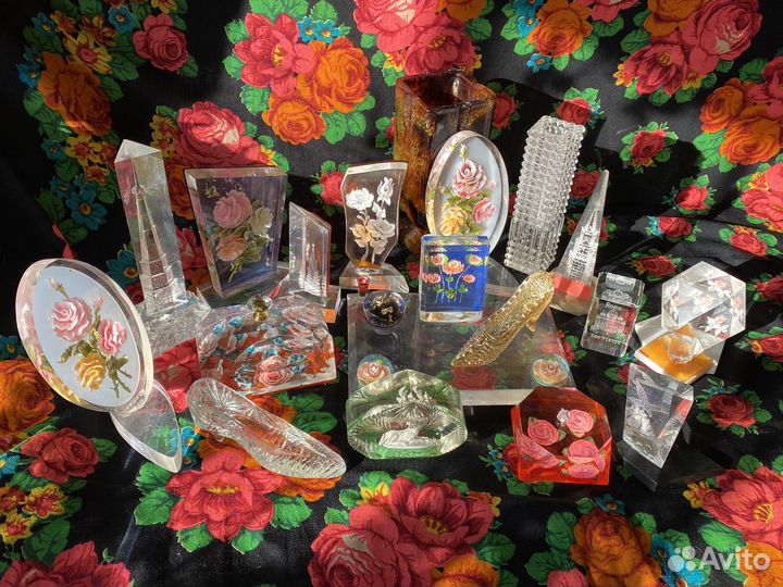 Винтажный настольный сувенир оргстекло СССР