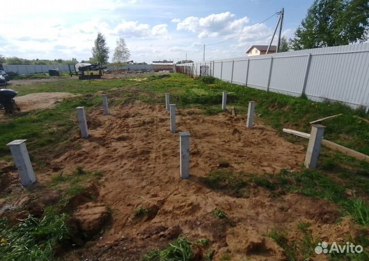 Фундамент на жб сваях