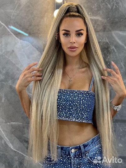 Хвост на резинке, накладной хвост, шиньон