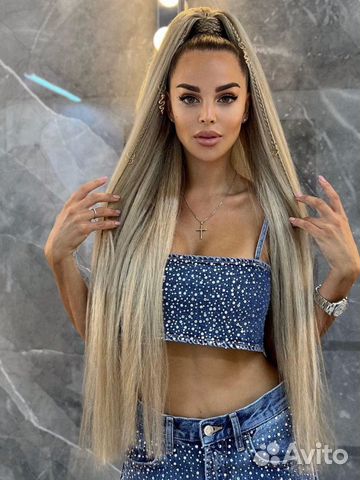 Хвост на резинке, накладной хвост, шиньон