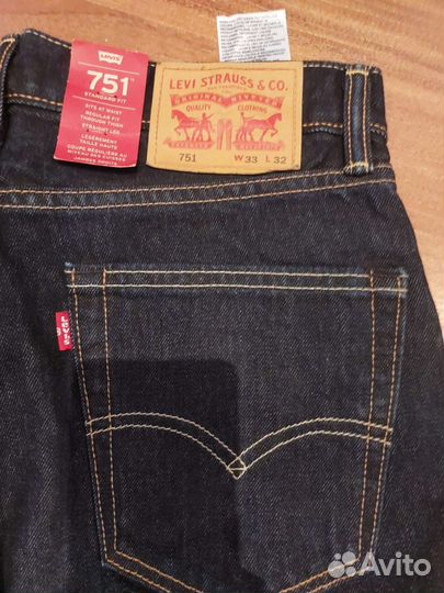 Джинсы levis 751 новые оригинал