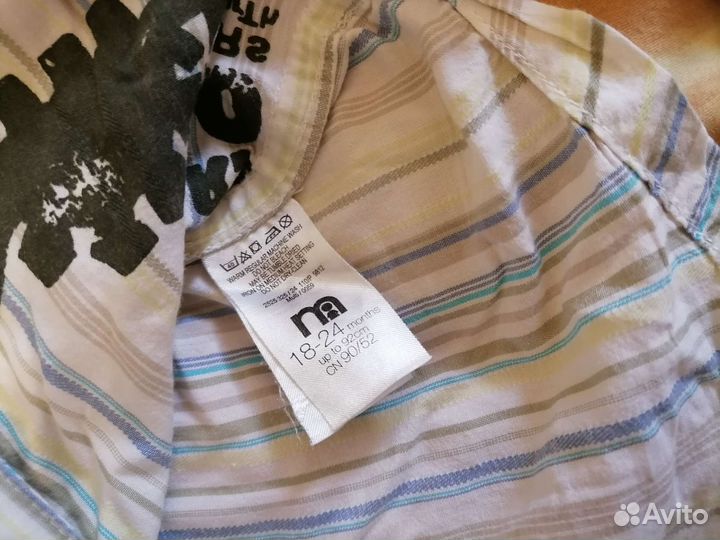 Рубашка поло свитшот для мальчика 86