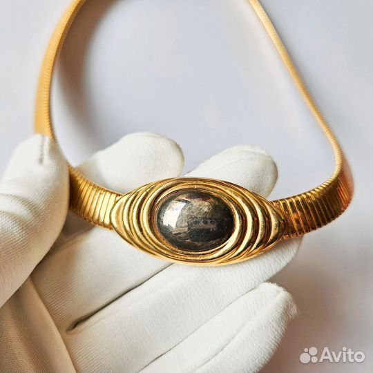 KJL for Avon Чокер Омега Колье Стрейч винтаж