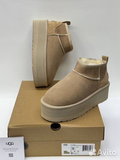 Угги женские нат.замша/кожа