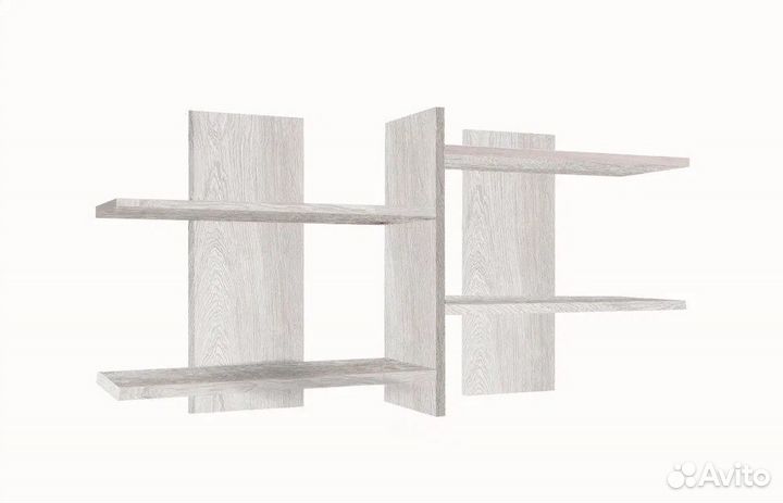 Полка навесная белая