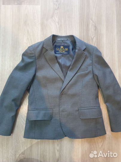 Костюм gulliver 122-128 серый