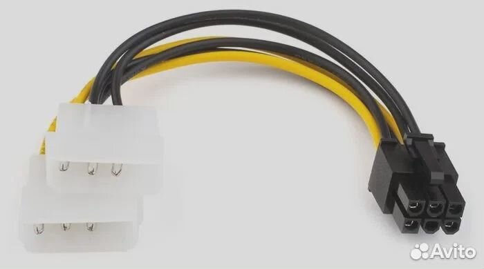 Переходник для видеокарт Molex - 6pin