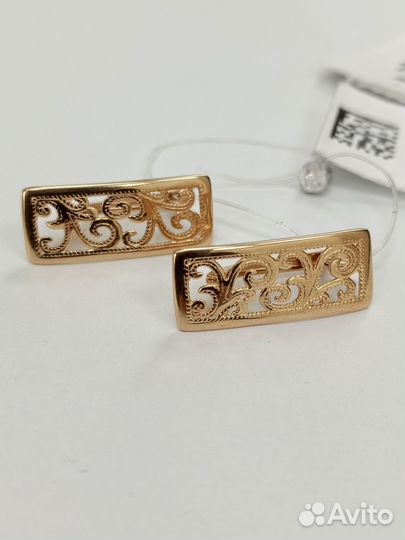 Золотые серьги 585 проба. Арт121