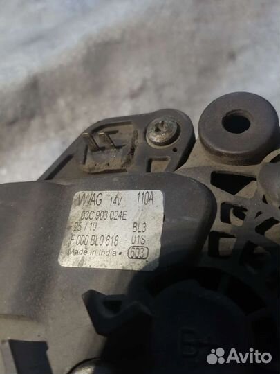 Гениратор VW polo sedan 110a