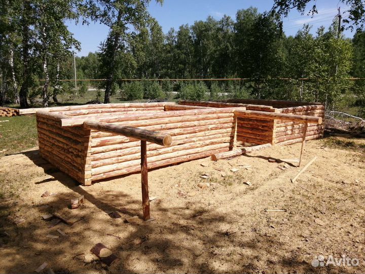 Сруб бани 3 на 5 метров