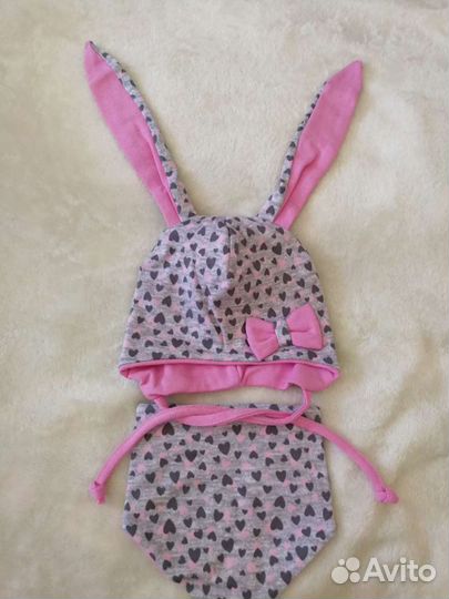 Комплект шапка и снуд для девочки