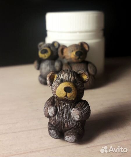 Миниатюры для ватных игрушек кукол медведь