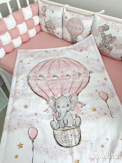 Бортики в детскую кроватку (комплект в наличии)