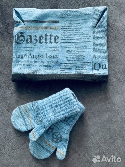 Шапка и варежки Galliano. Оригинал