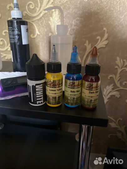 Краска для тату 4 штуки