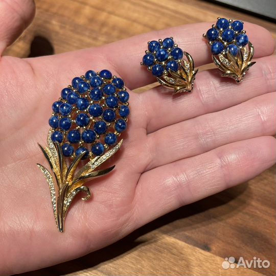 Винтажные брошь и клипсы. Англия