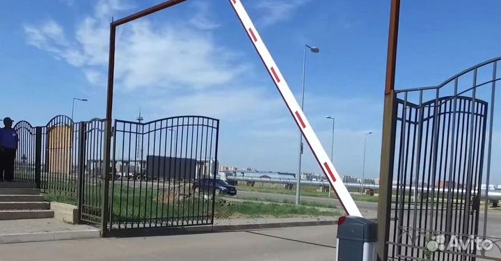 Установка шлагбаума