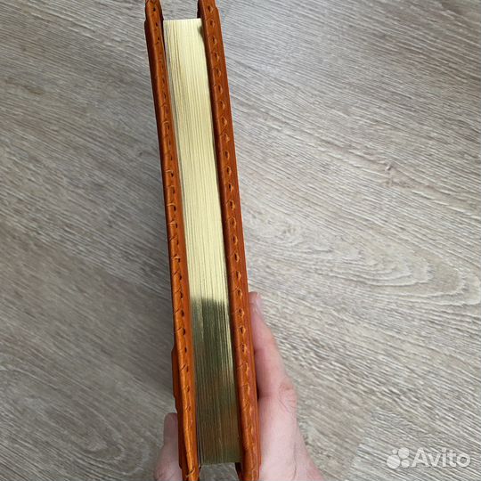 Блокнот в кожаной обложке с натуральным камнем, А5