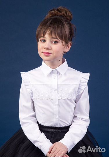 Блузки с длинным рукавом р.140; 146