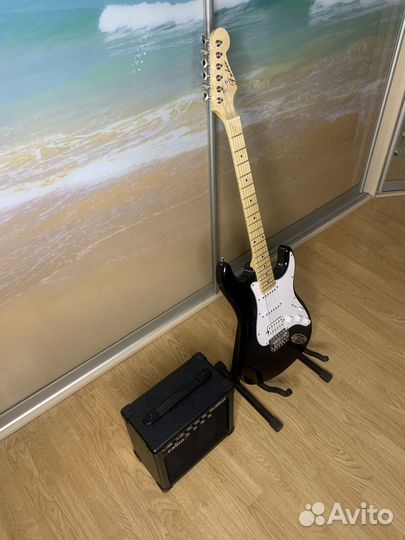 Комплект Гитара Fender Style + Мощный Комбо 20ватт