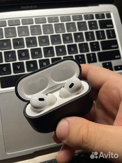 Кожанный чехол для airpods pro 2