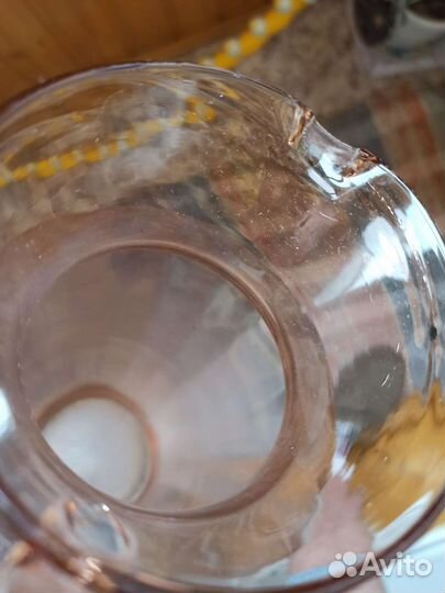 Кувшин цветное стекло СССР