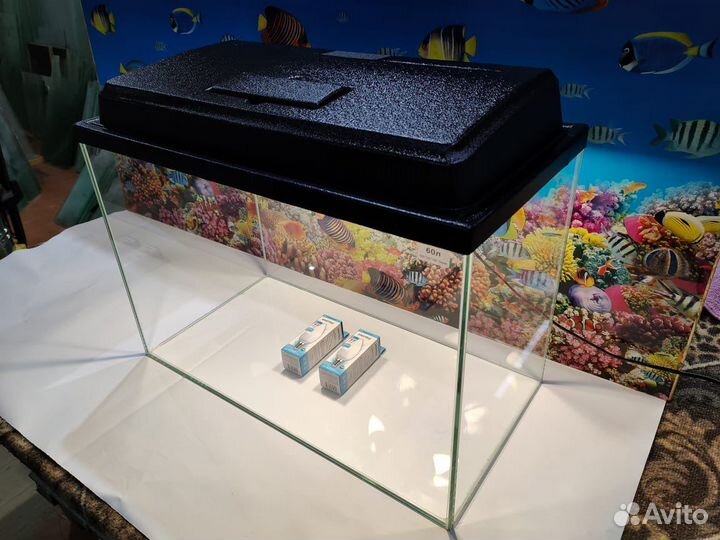 Аквариум 60л с крышкой