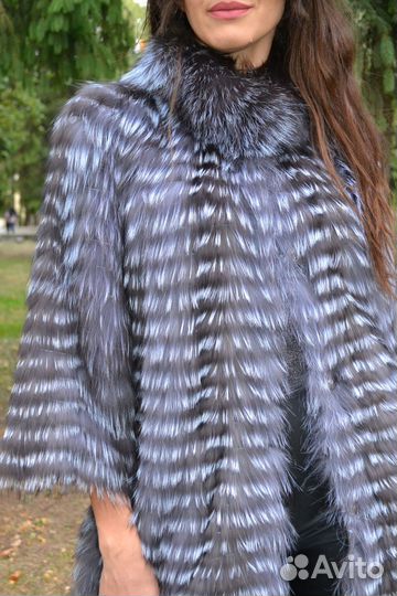 Кардиган из чернобурки